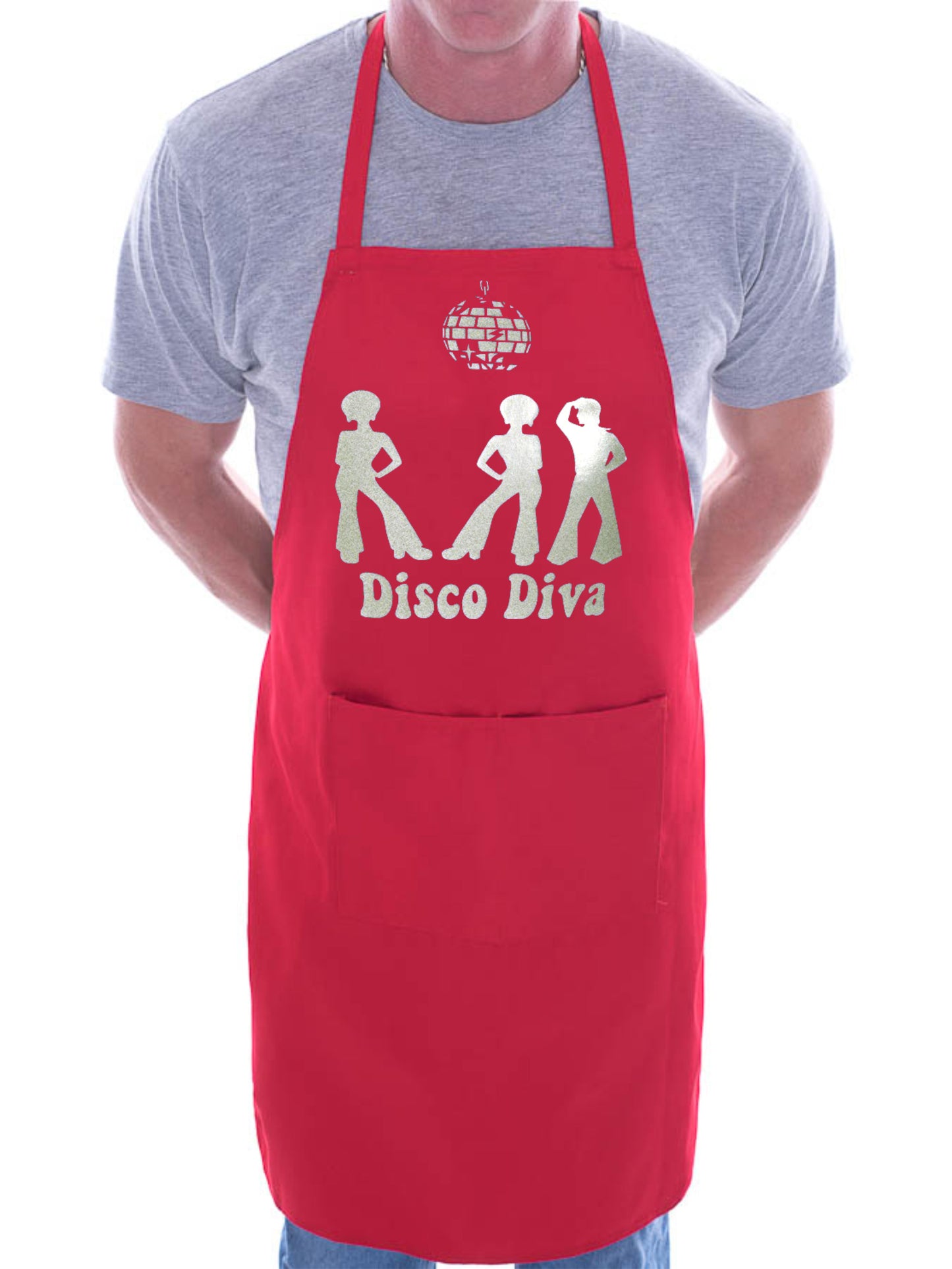 Adult Disco Diva The 70's BBQ Cooking Funny Novelty Apron