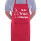 Oh No The Wife's Funny Apron with Baking BBQ