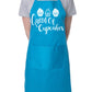 Queen Of Cupcakes Funny Ladies Apron with 2 Pockets Baking Cooking