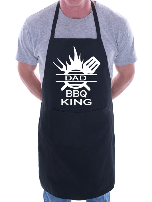 Dad BBQ King Funny Apron BBQ