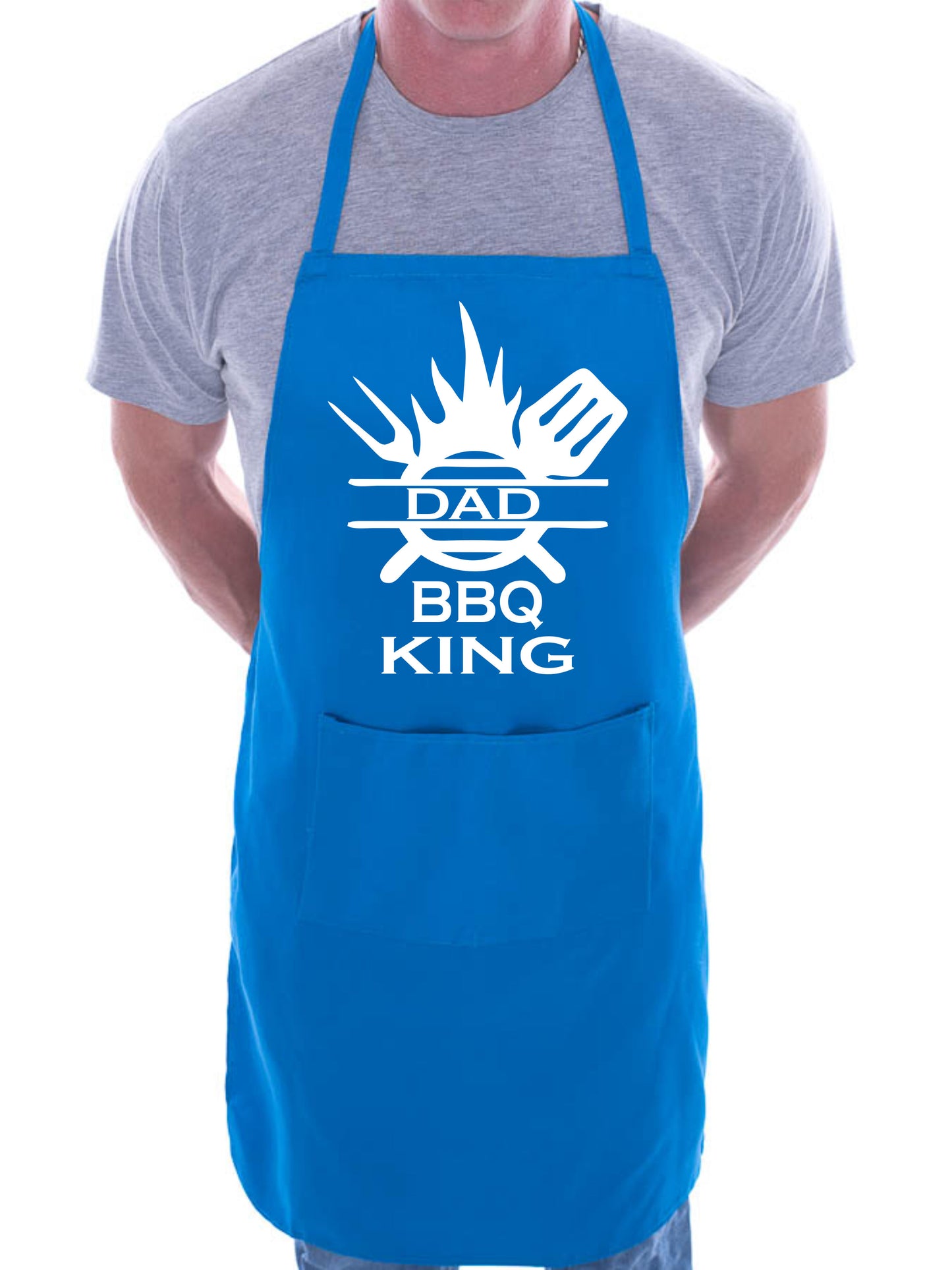 Dad BBQ King Funny Apron BBQ