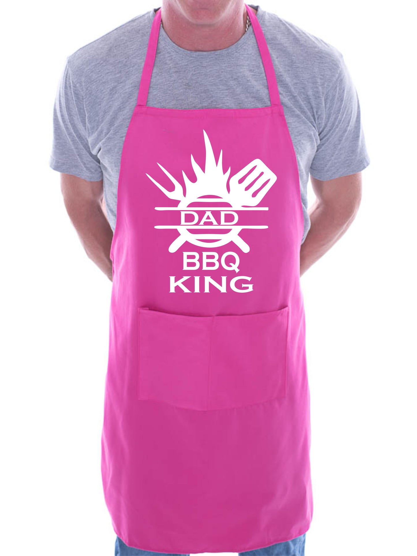 Dad BBQ King Funny Apron BBQ