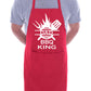 Dad BBQ King Funny Apron BBQ