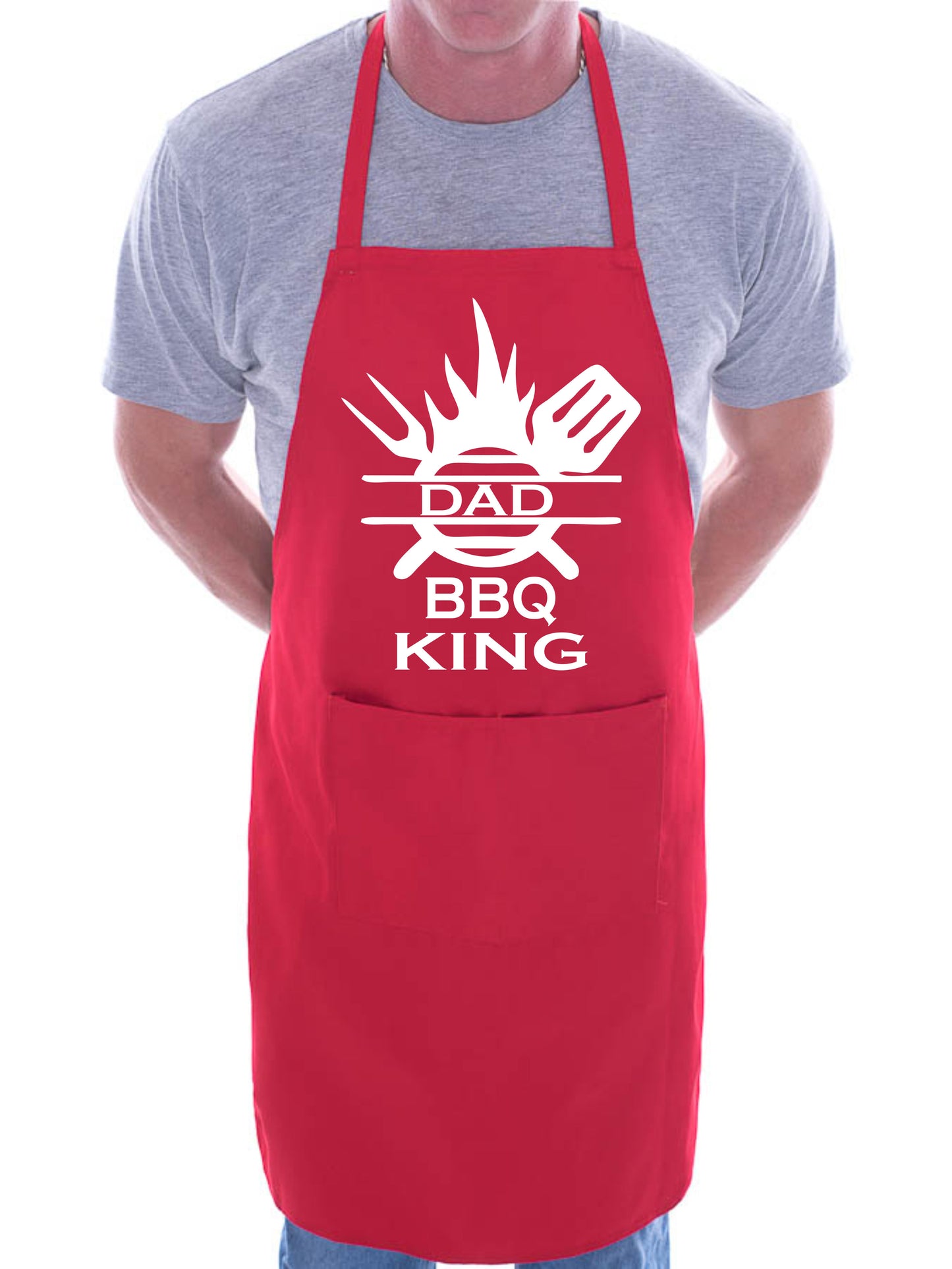 Dad BBQ King Funny Apron BBQ