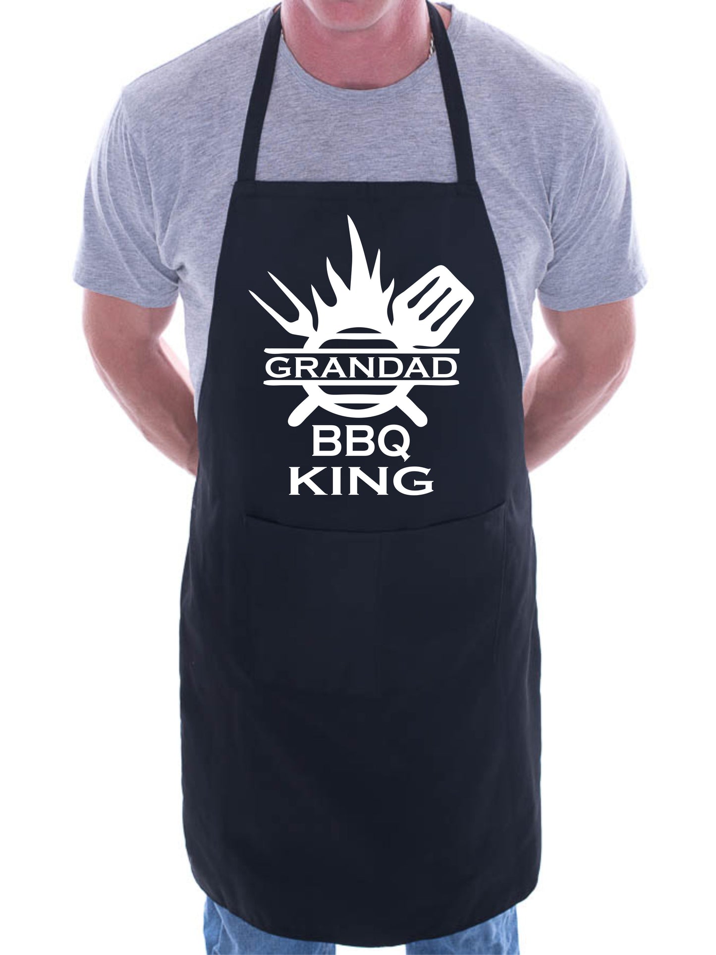 Grandad BBQ King Funny Apron BBQ