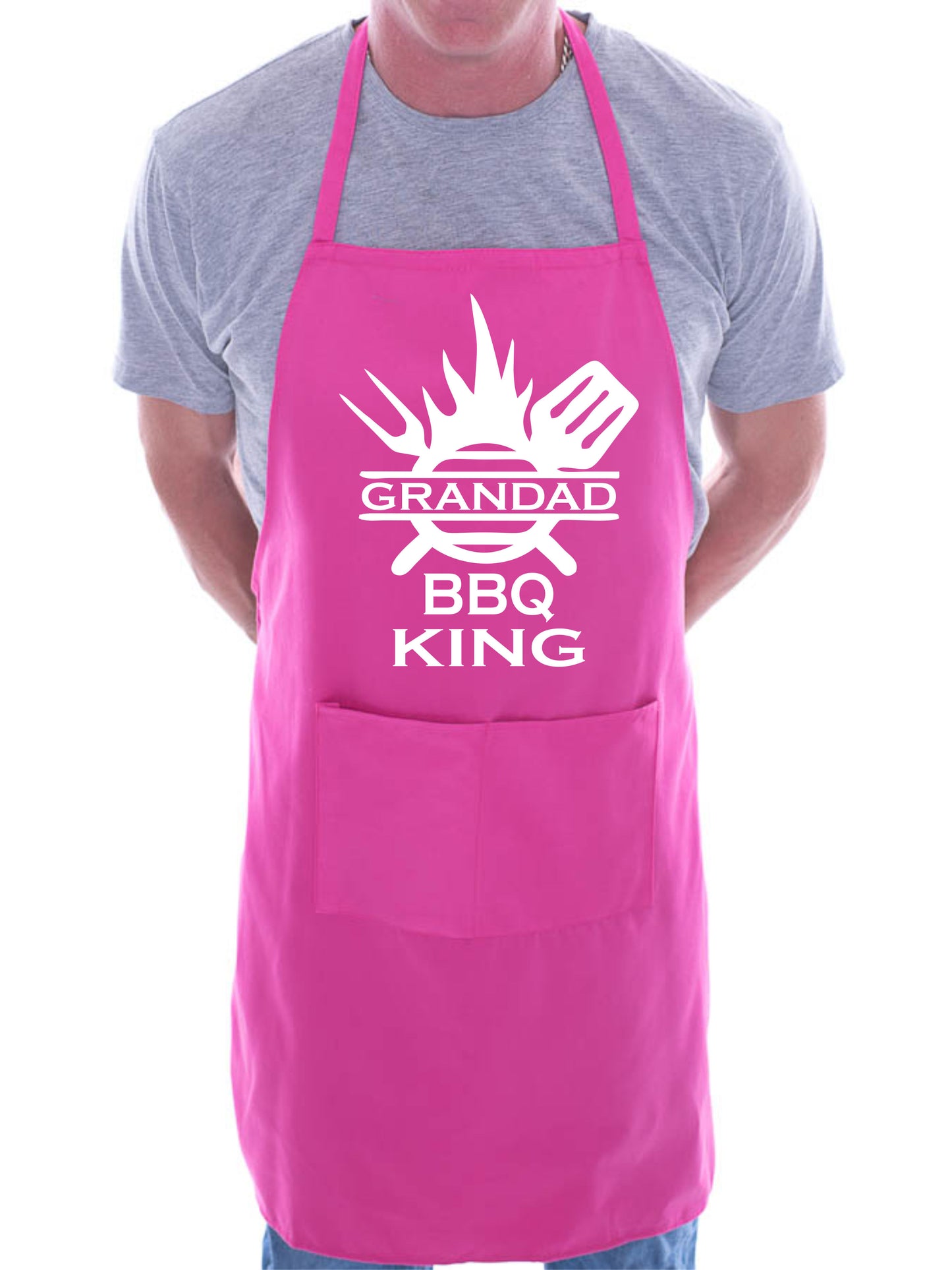 Grandad BBQ King Funny Apron BBQ