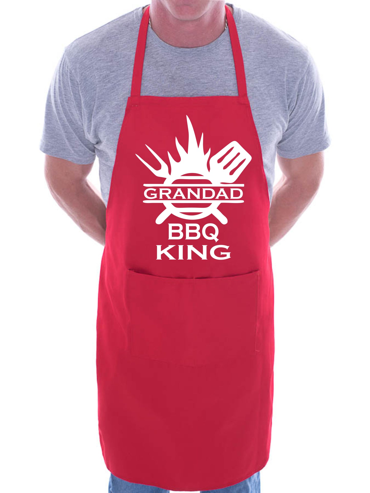 Grandad BBQ King Funny Apron BBQ