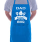 Dad is King Of BBQ Funny Apron Baking BBQ