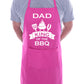 Dad is King Of BBQ Funny Apron Baking BBQ