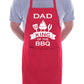 Dad is King Of BBQ Funny Apron Baking BBQ