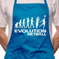 Adult Evolution Of Netball BBQ Cooking Funny Novelty Apron
