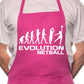Adult Evolution Of Netball BBQ Cooking Funny Novelty Apron