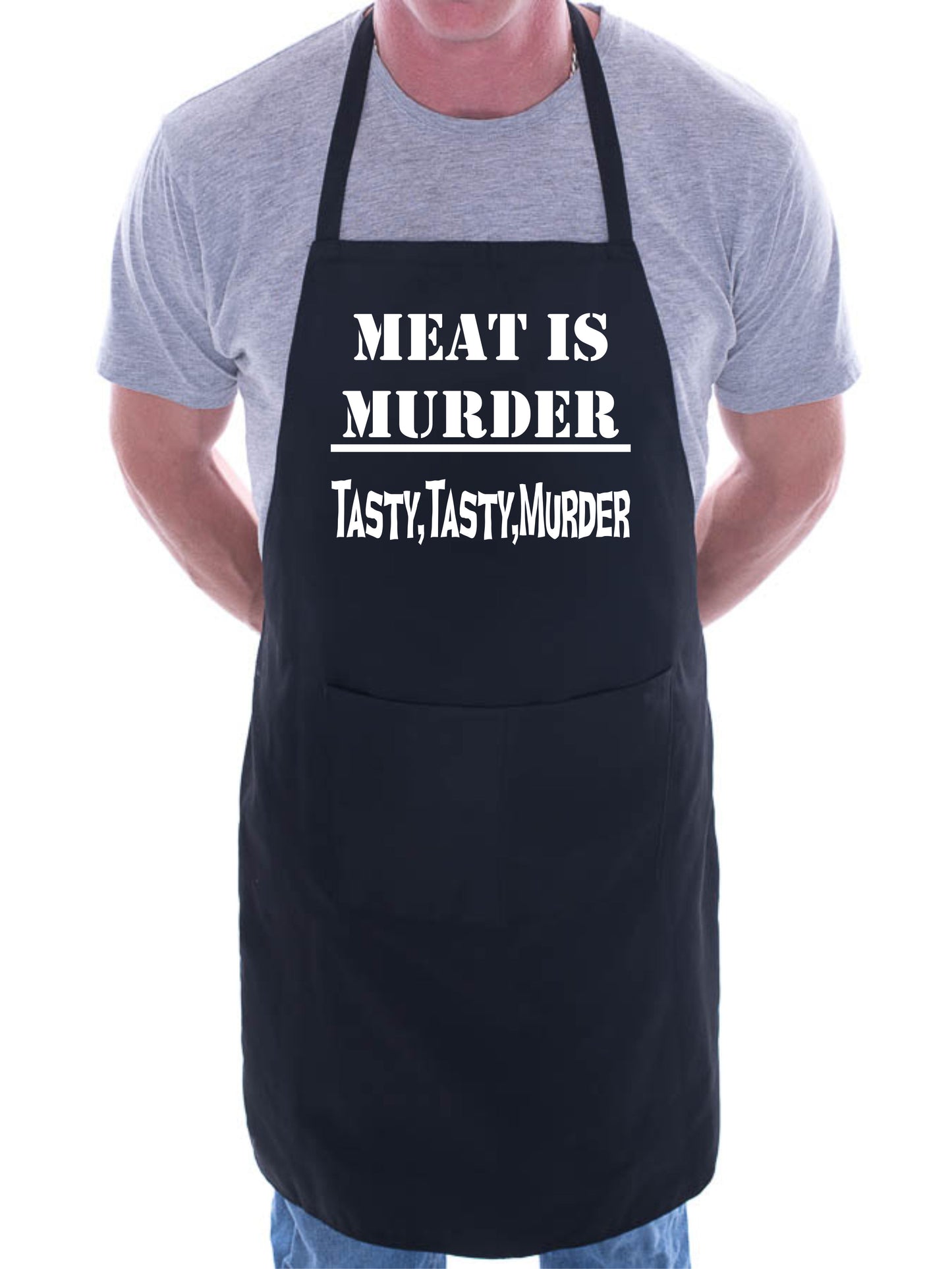 Meat Is Murder Funny Apron Baking BBQ