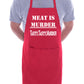 Meat Is Murder Funny Apron Baking BBQ