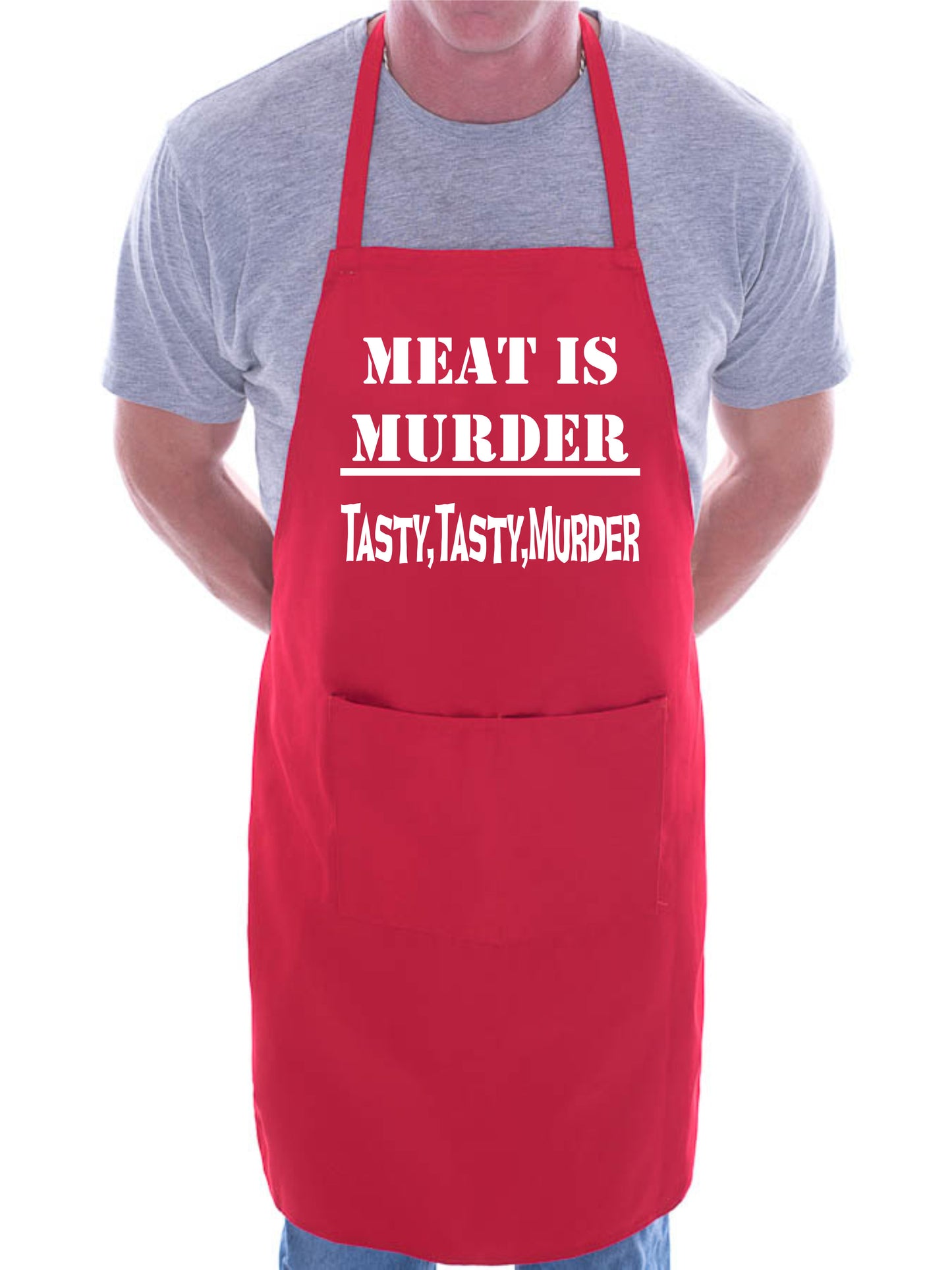 Meat Is Murder Funny Apron Baking BBQ