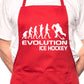 Evolution Of Ice Hockey BBQ Funny Apron