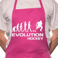 Evolution Of Hockey BBQ Funny Apron