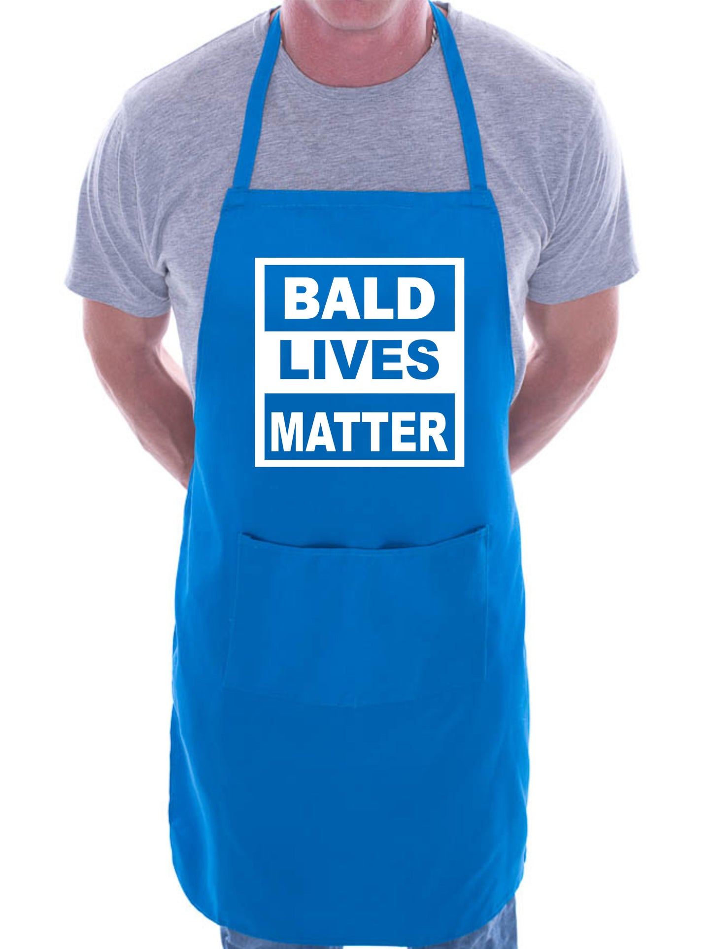 Bald Lives Matter Funny BBQ Baking BBQ Apron