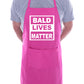 Bald Lives Matter Funny BBQ Baking BBQ Apron