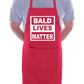 Bald Lives Matter Funny BBQ Baking BBQ Apron