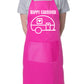Happy Caravaner Novelty Funny BBQ Baking Cooking Apron with Pockets