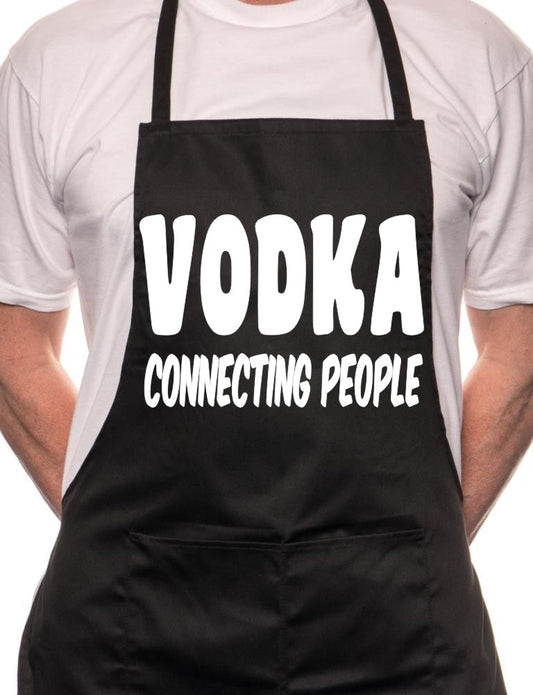 Adult Vodka Connecting Drinks BBQ Cooking Funny Novelty Apron