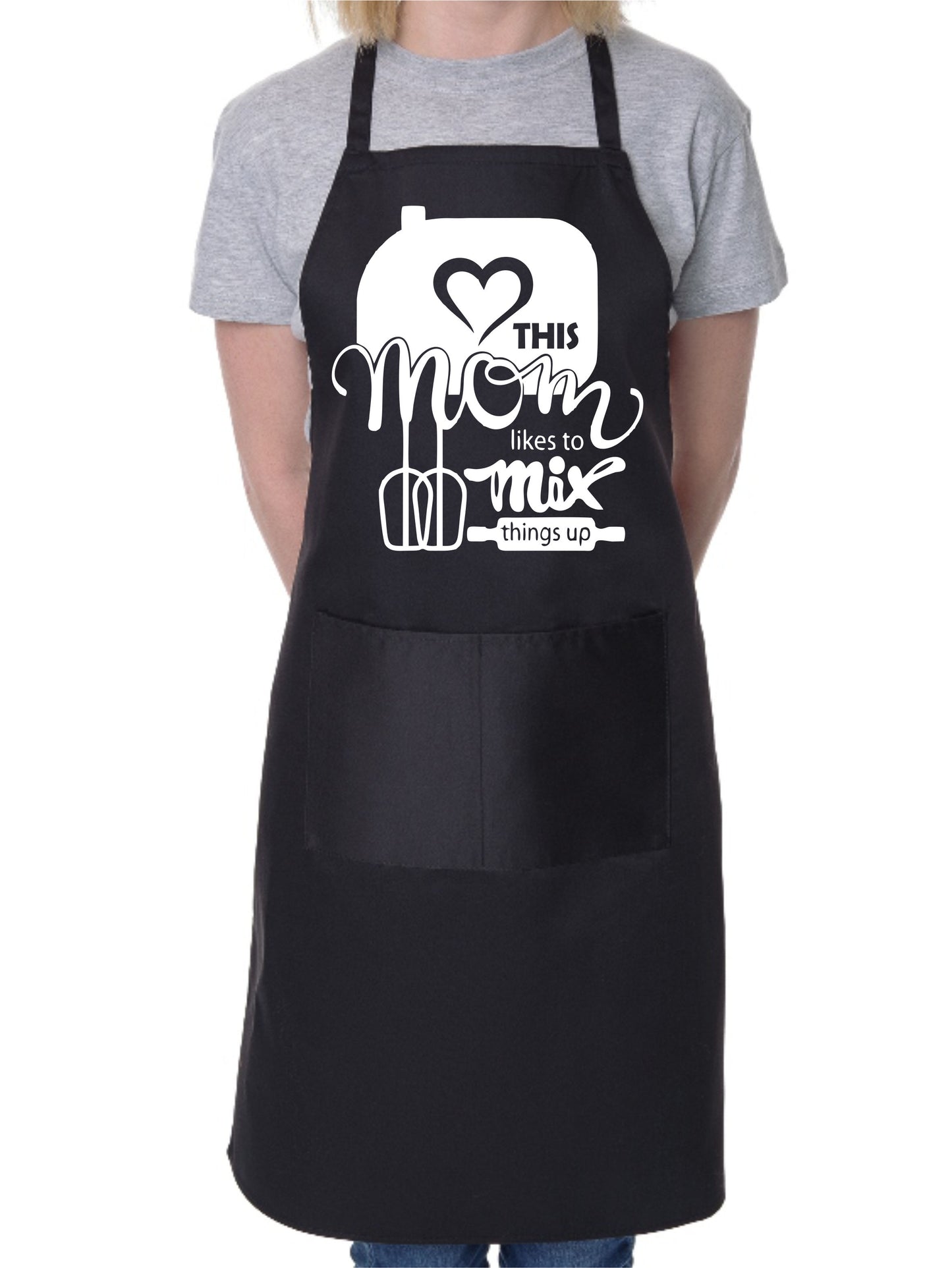 This Mom Like To Mix It Up Funny Ladies Apron Baking