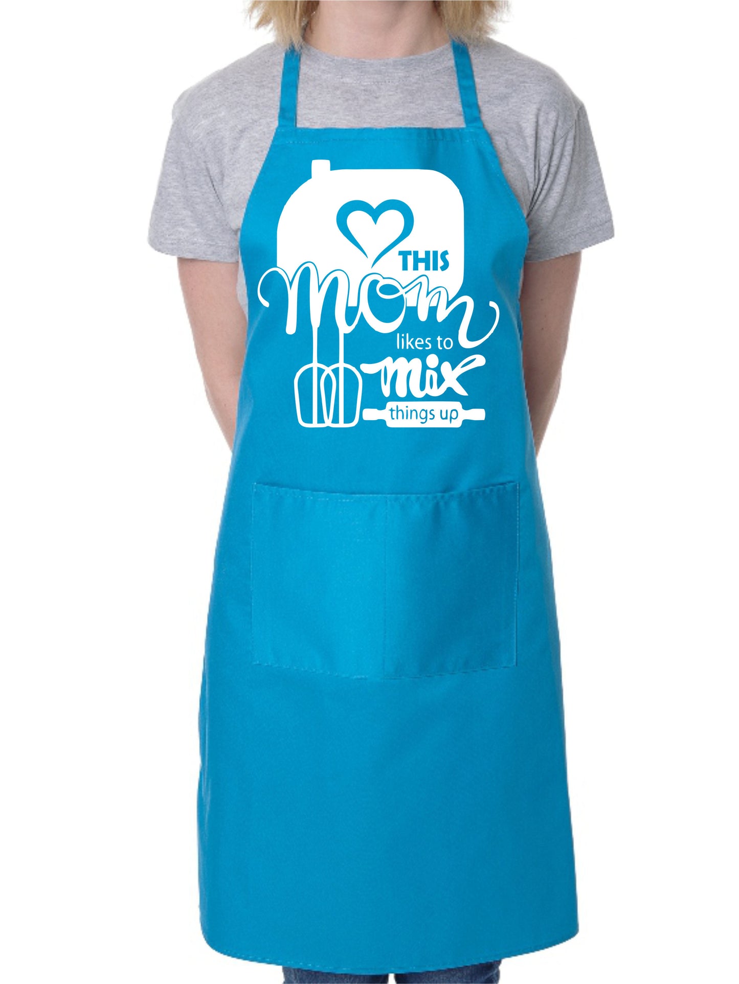 This Mom Like To Mix It Up Funny Ladies Apron Baking