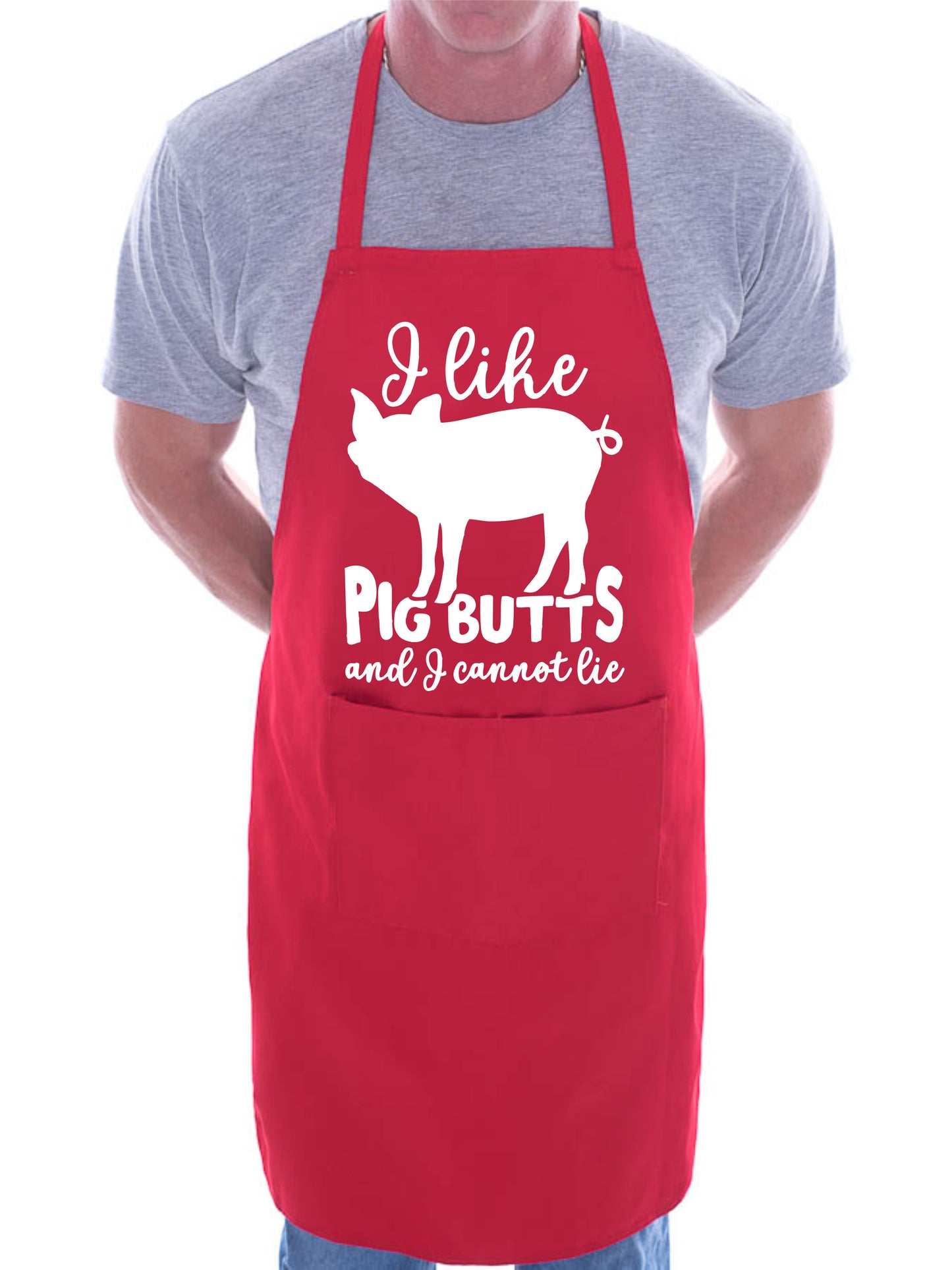 I Like Pig Butt's Funny Novelty Apron BBQ Baking Cooking