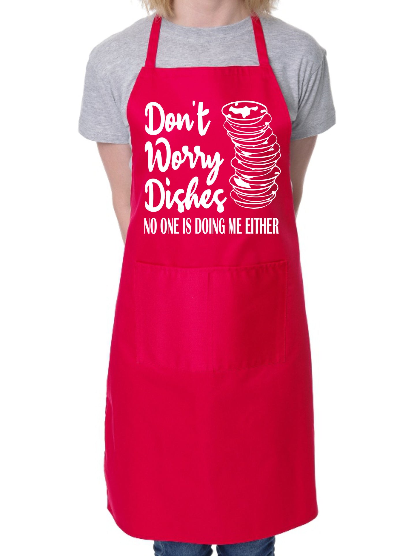 Don't Worry Dishes I'm Not Getting Done Either Funny Apron