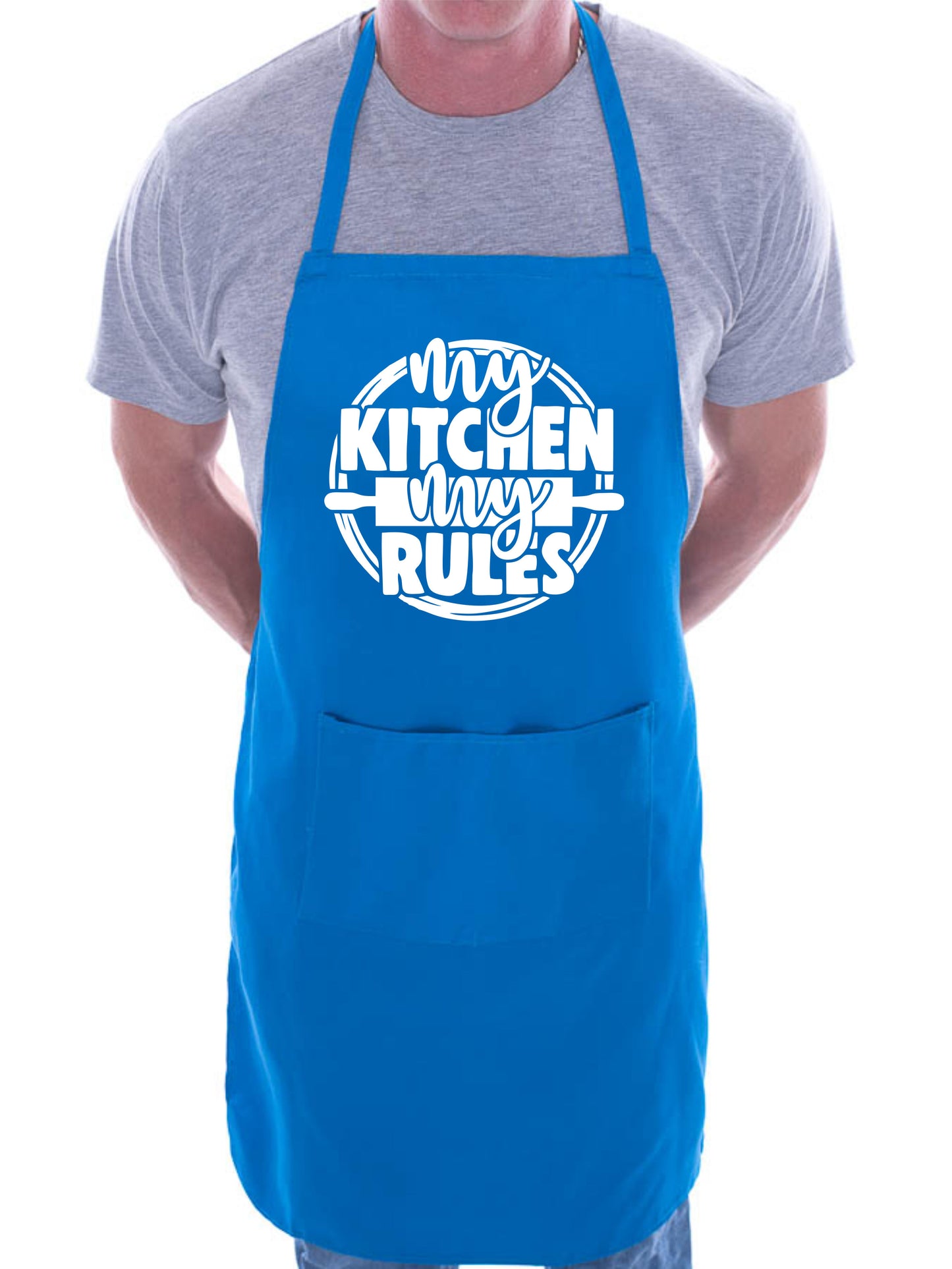 My Kitchen My Rules Funny Apron Baking BBQ