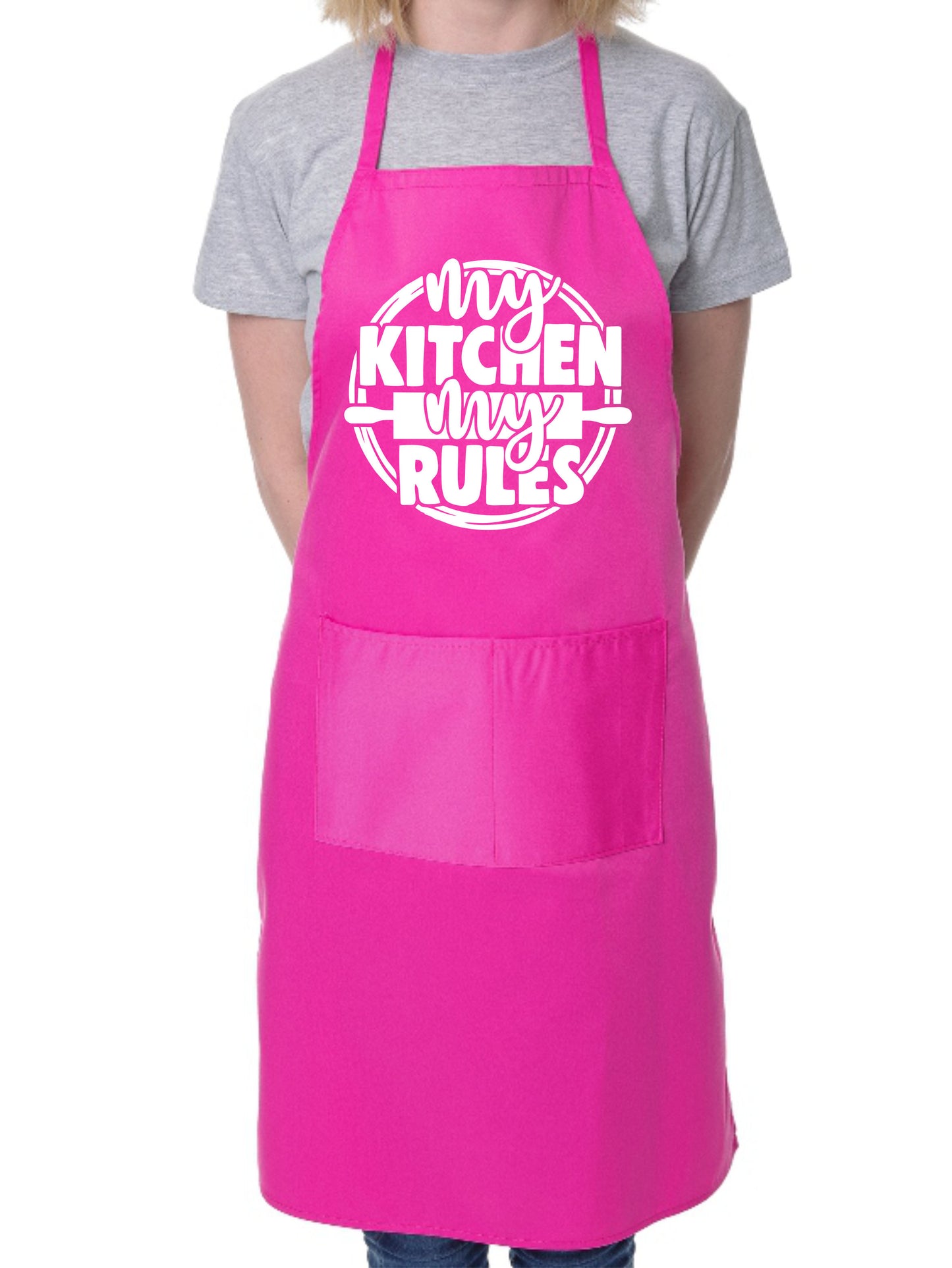 My Kitchen My Rules Funny Apron Baking BBQ