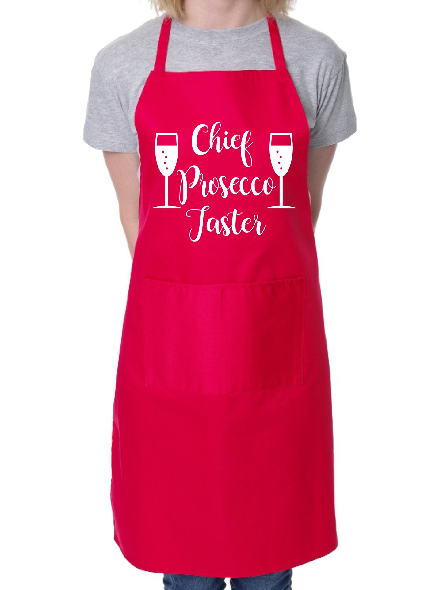 Chief Prosecco Taster Slogan Apron Baking BBQ