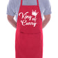 King Of Curry Men's Funny Slogan BBQ Apron