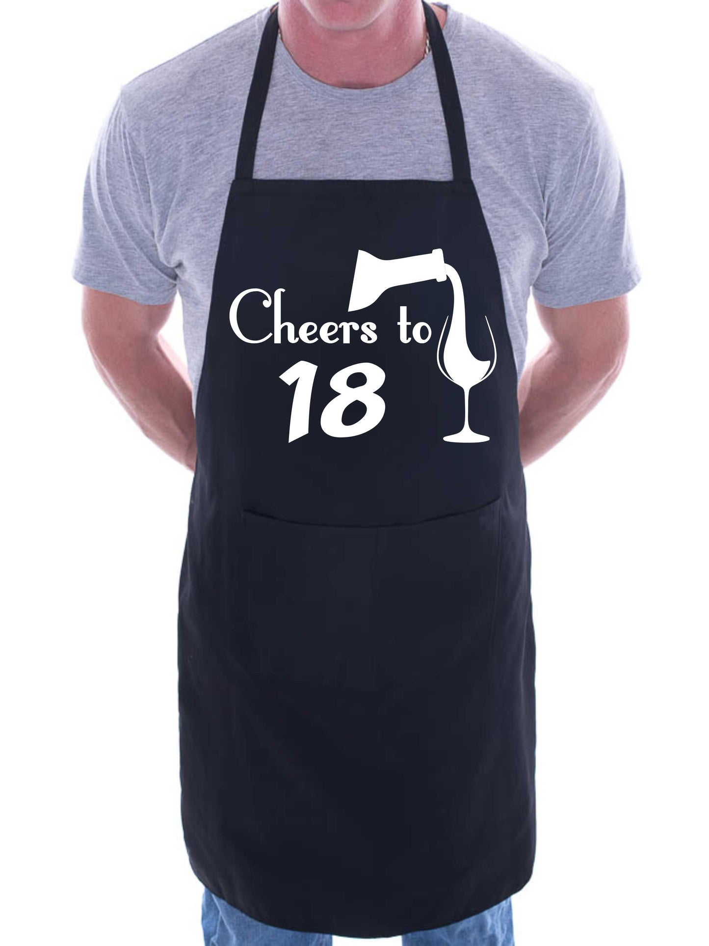 18th Birthday Apron Cheers to 18 Apron Baking BBQ Gift