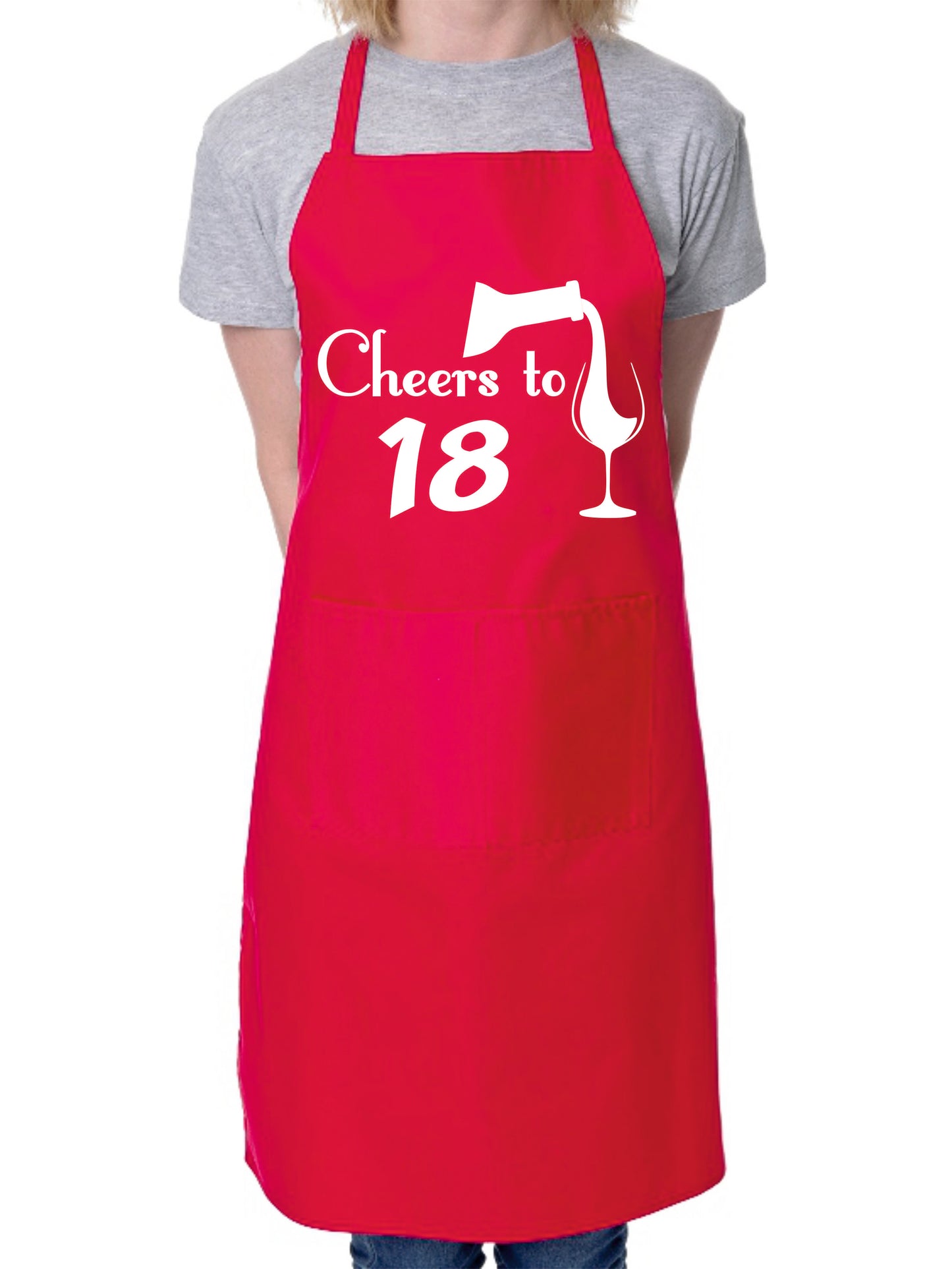 18th Birthday Apron Cheers to 18 Apron Baking BBQ Gift