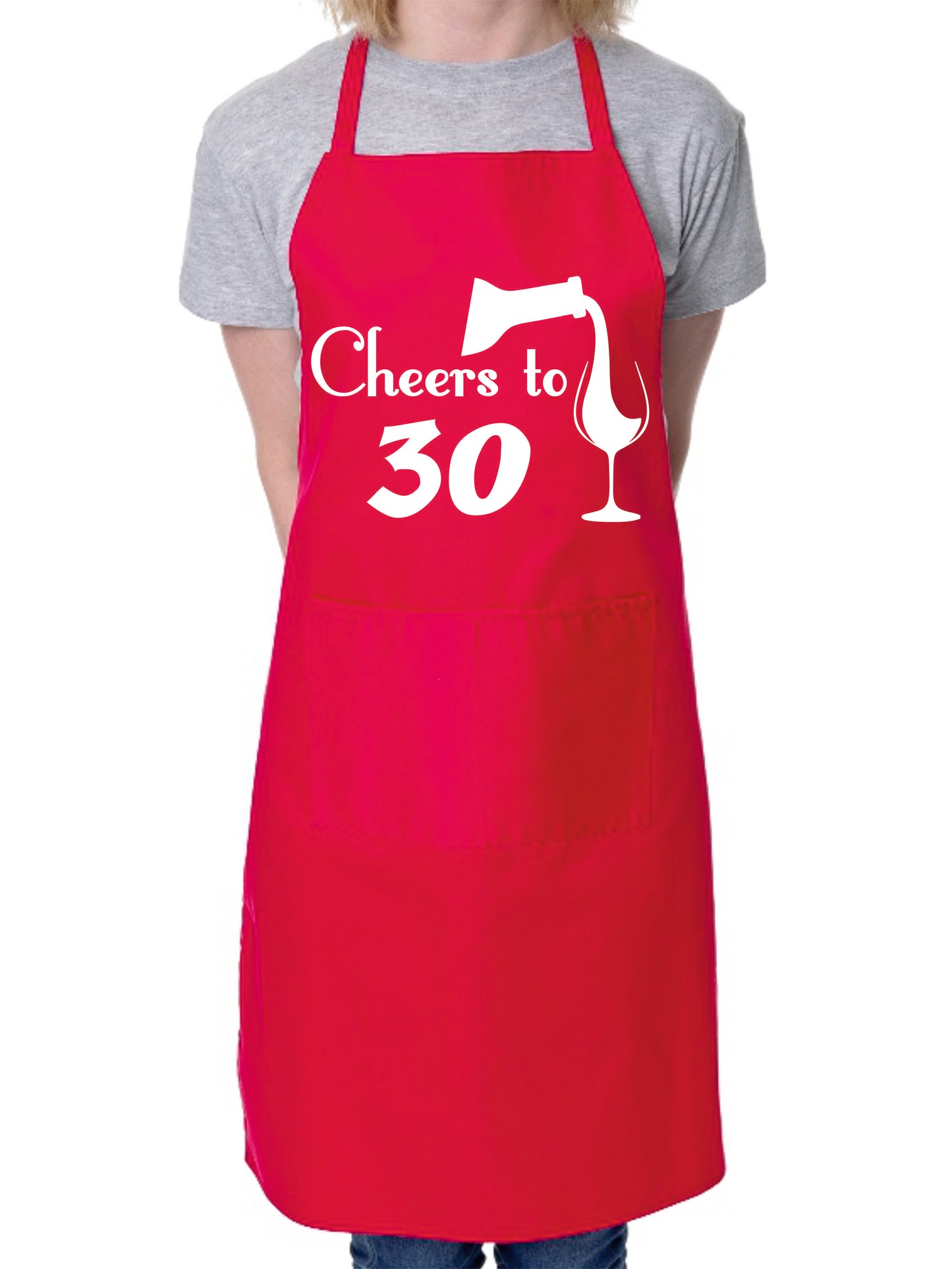 30th Birthday Apron Cheers to 30 Apron Baking BBQ Gift