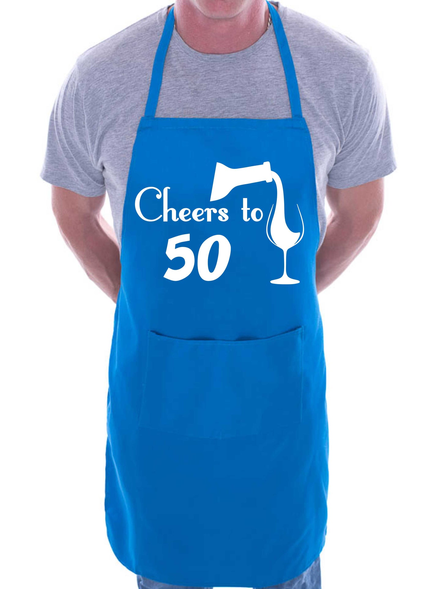 50th Birthday Apron Cheers to 50 Apron Baking BBQ Gift