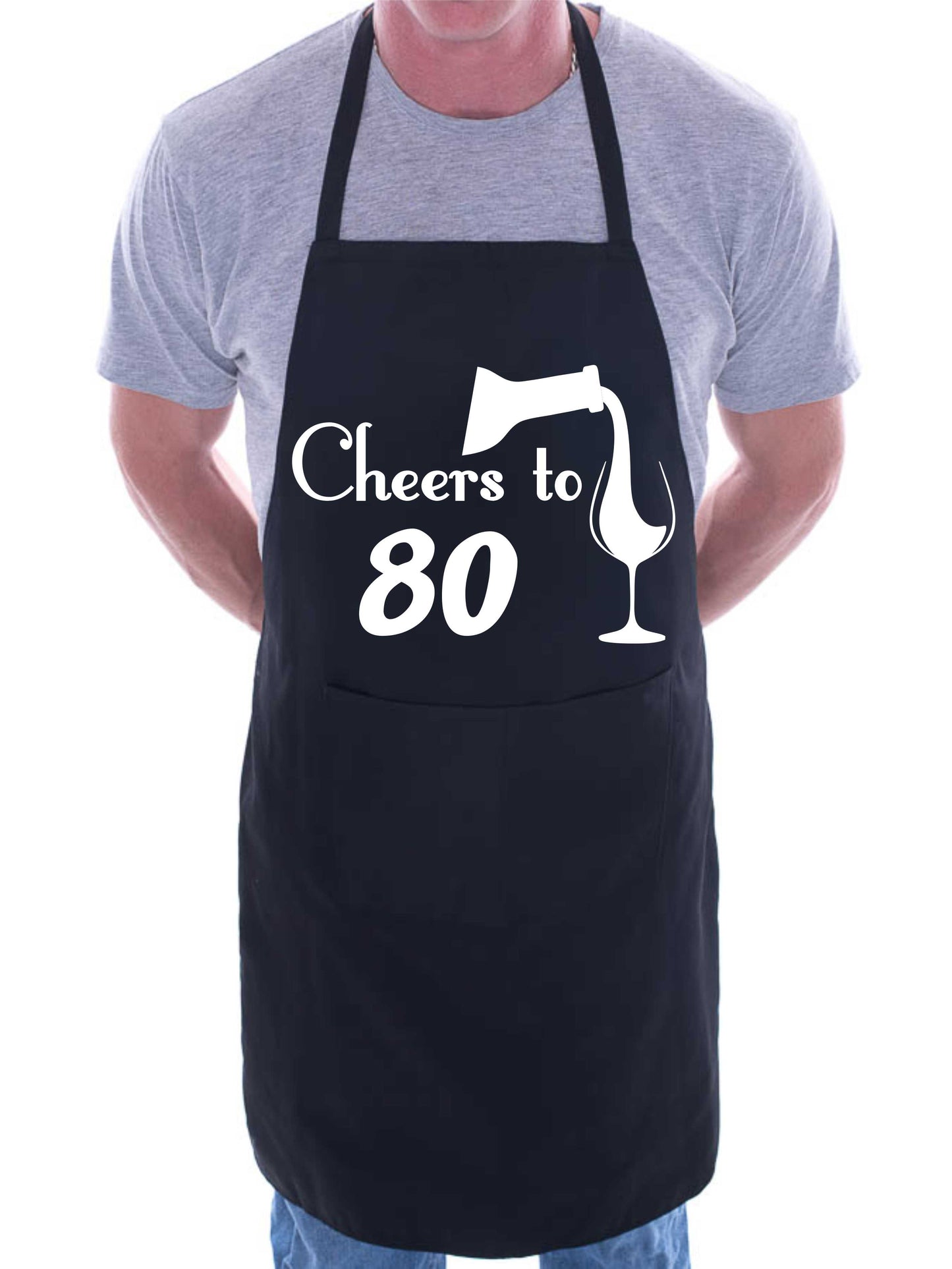 80th Birthday Apron Cheers to 80 Apron Baking BBQ Gift