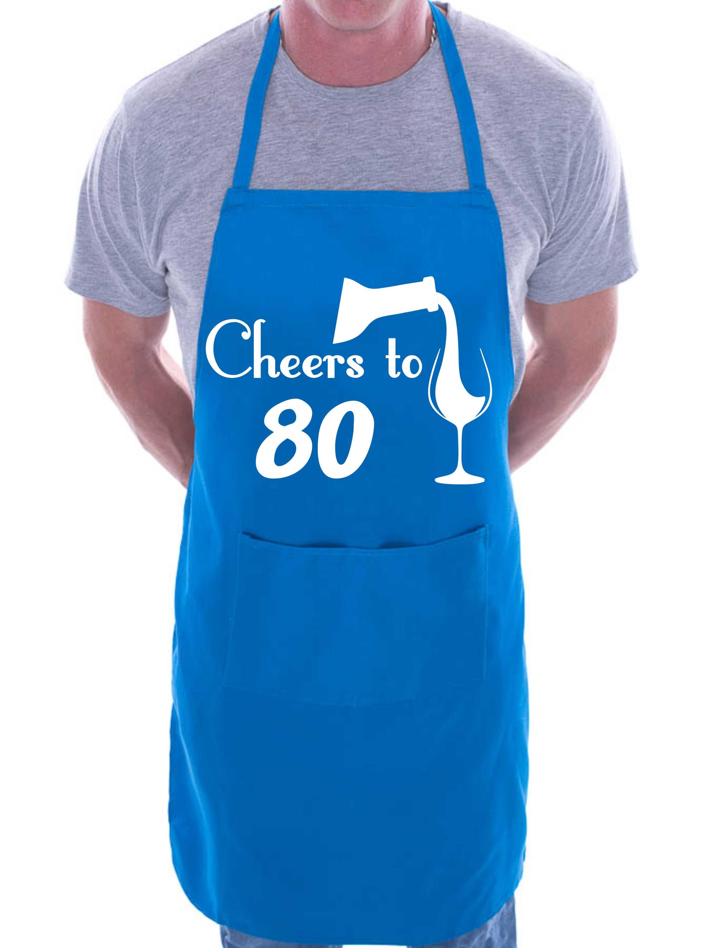 80th Birthday Apron Cheers to 80 Apron Baking BBQ Gift