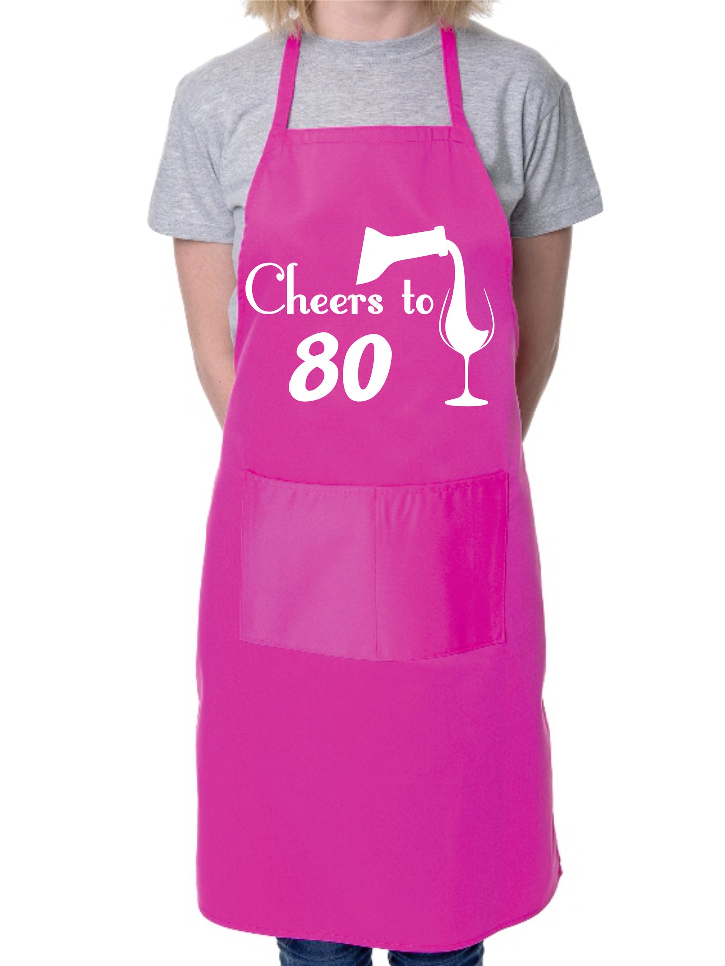 80th Birthday Apron Cheers to 80 Apron Baking BBQ Gift