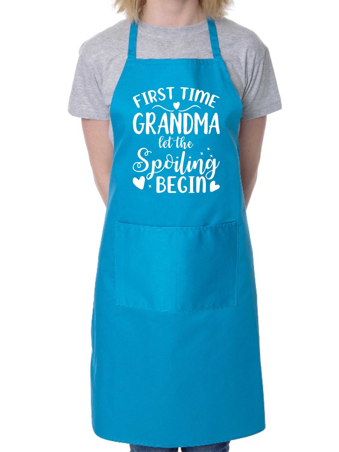 First Time Grandma Nan Funny Apron Baking Cooking Apron