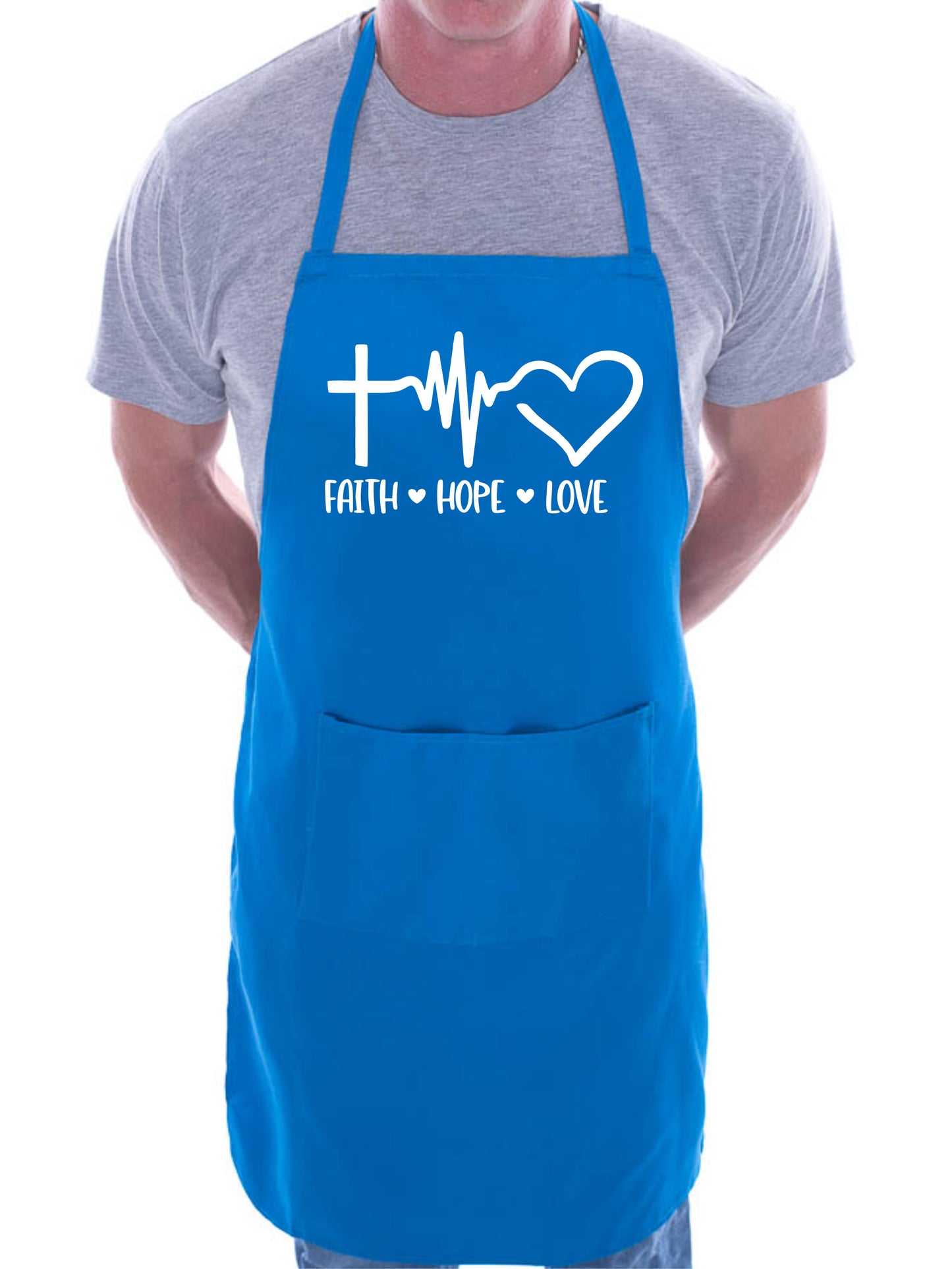 Faith Hope Love Church Christian Funny Apron Baking Cooking Apron