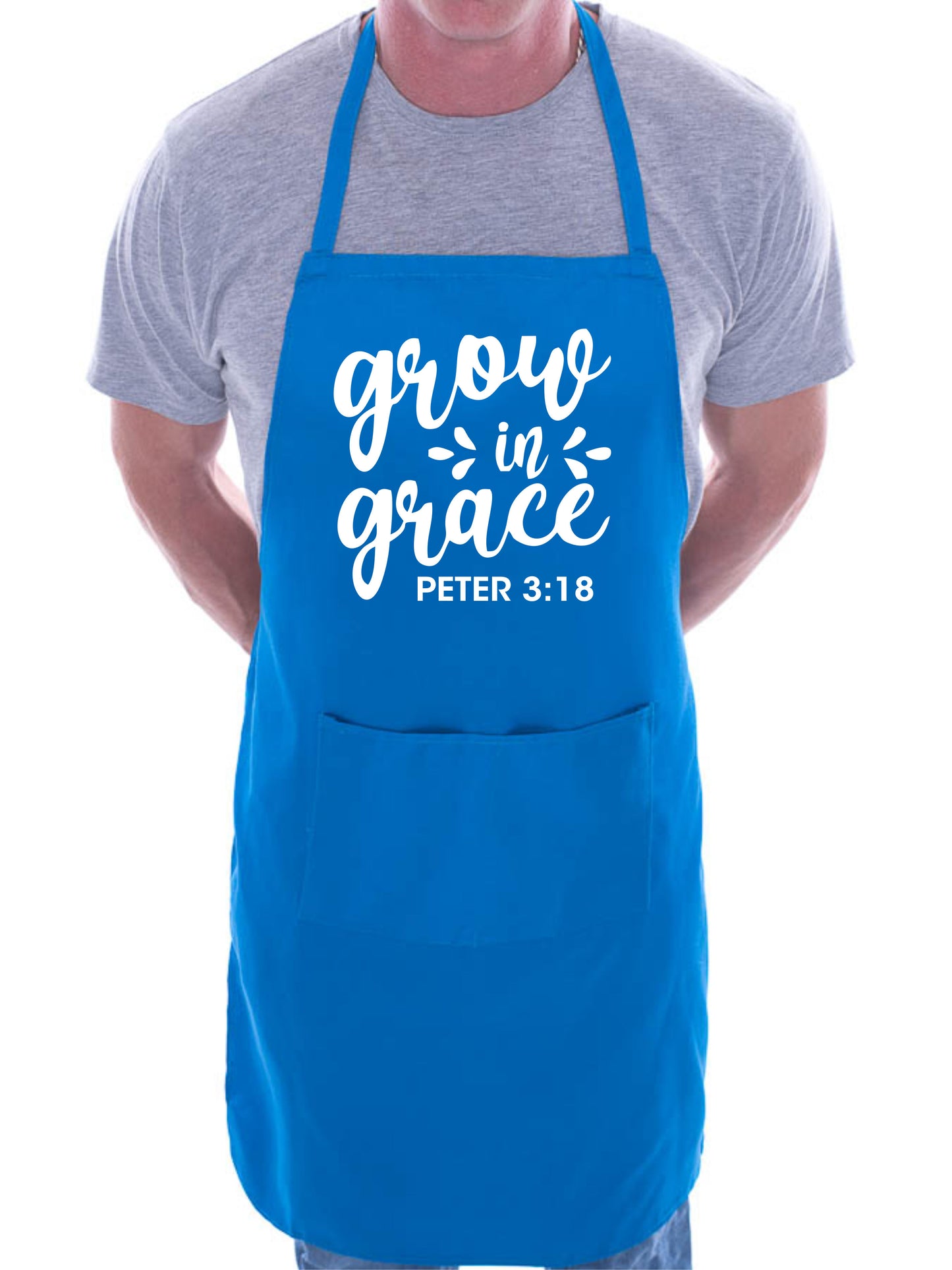 Grow In Grace Church Christian Funny Apron Baking Cooking Apron