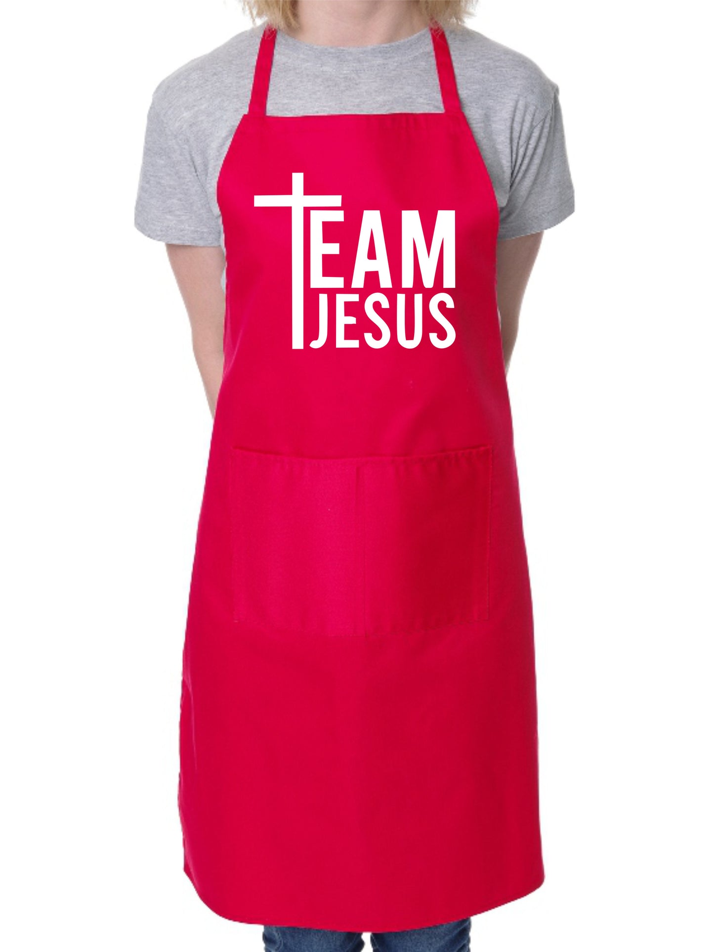 Team Jesus Church Christian Funny Apron Baking Cooking Apron