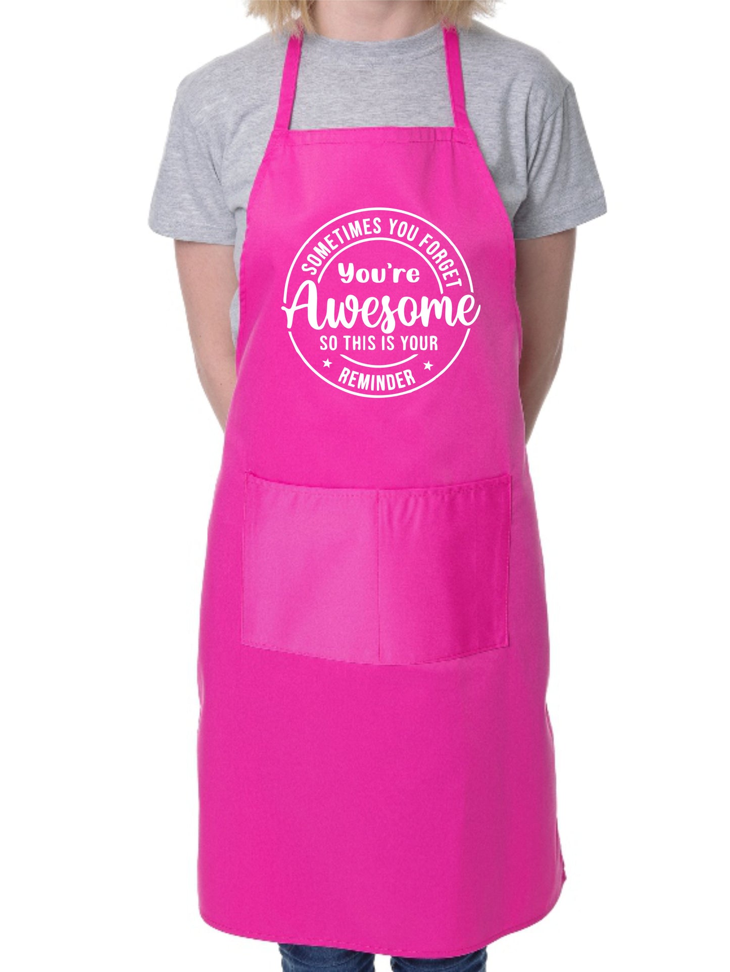 Sometimes You Forget Your Awesome Apron Funny Birthday Gift Cooking Baking BBQ