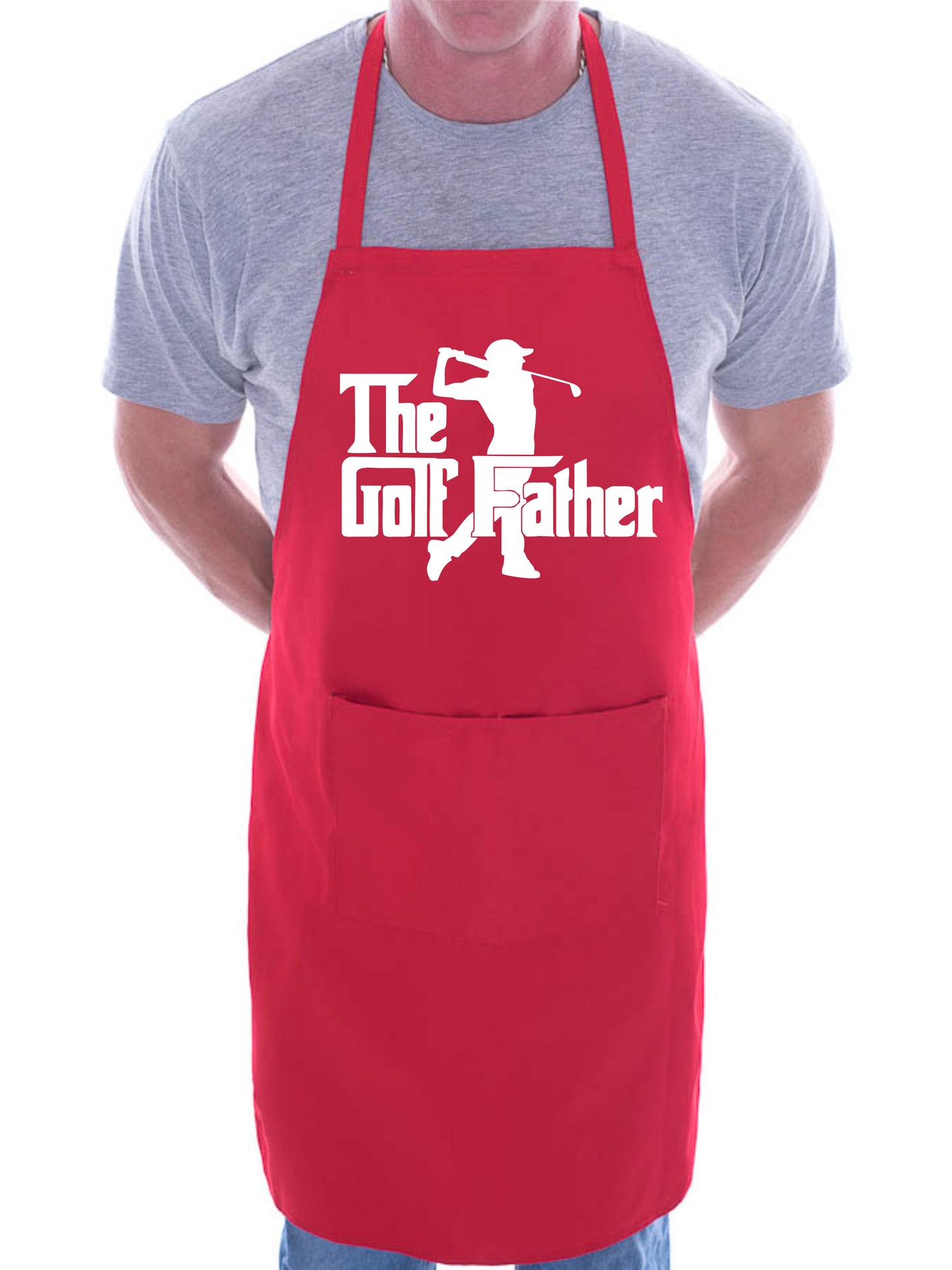 The Golf Father Apron Funny Birthday Gift Father's Day Cooking Baking BBQ