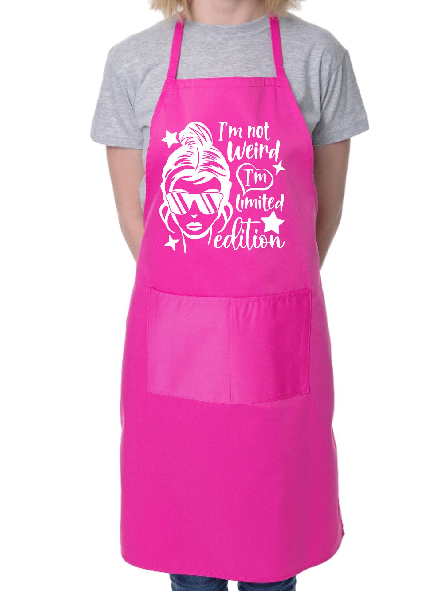 I'm Not Weird I'm Limited Edition Apron Funny Birthday Gift Cooking Baking BBQ