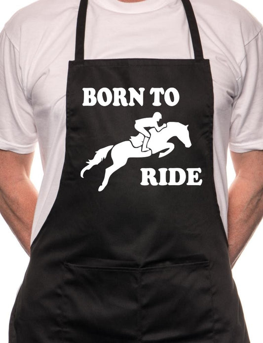 Born To Ride Horse Riding BBQ Cooking Apron