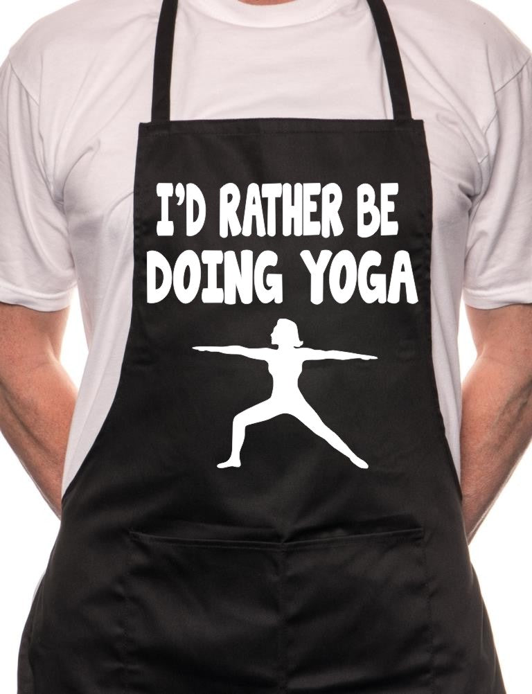 I'd Rather Be Doing Yoga Workout BBQ Cooking Apron